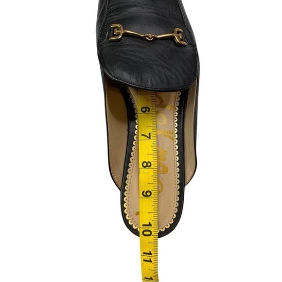Sam Edelman Linnie Horsebit Mules 7.5  Black Leather Classic Academia Loafers - Picture 15 of 15